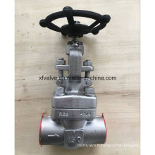 API602 Filetage en acier inoxydable forgé NPT Globe Valve